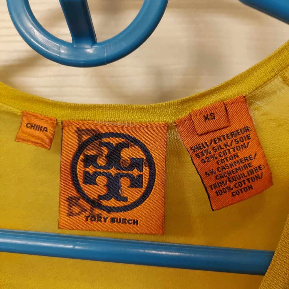 Tory burch silk & cashmere cardigan sweater
